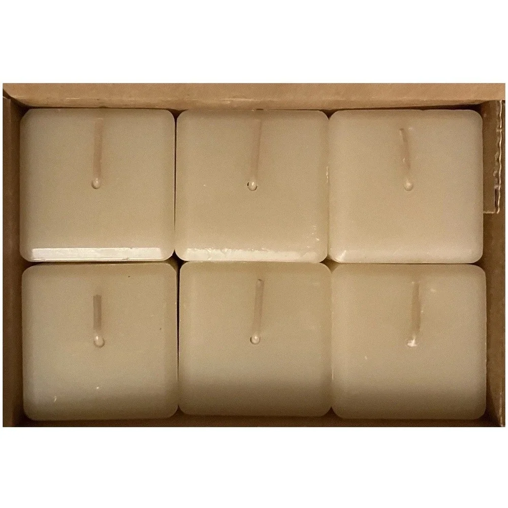 NEW IN BOX PartyLite FRENCH VANILLA  BOURBON  Square Votive Candles K02181 - Picture 2 of 6